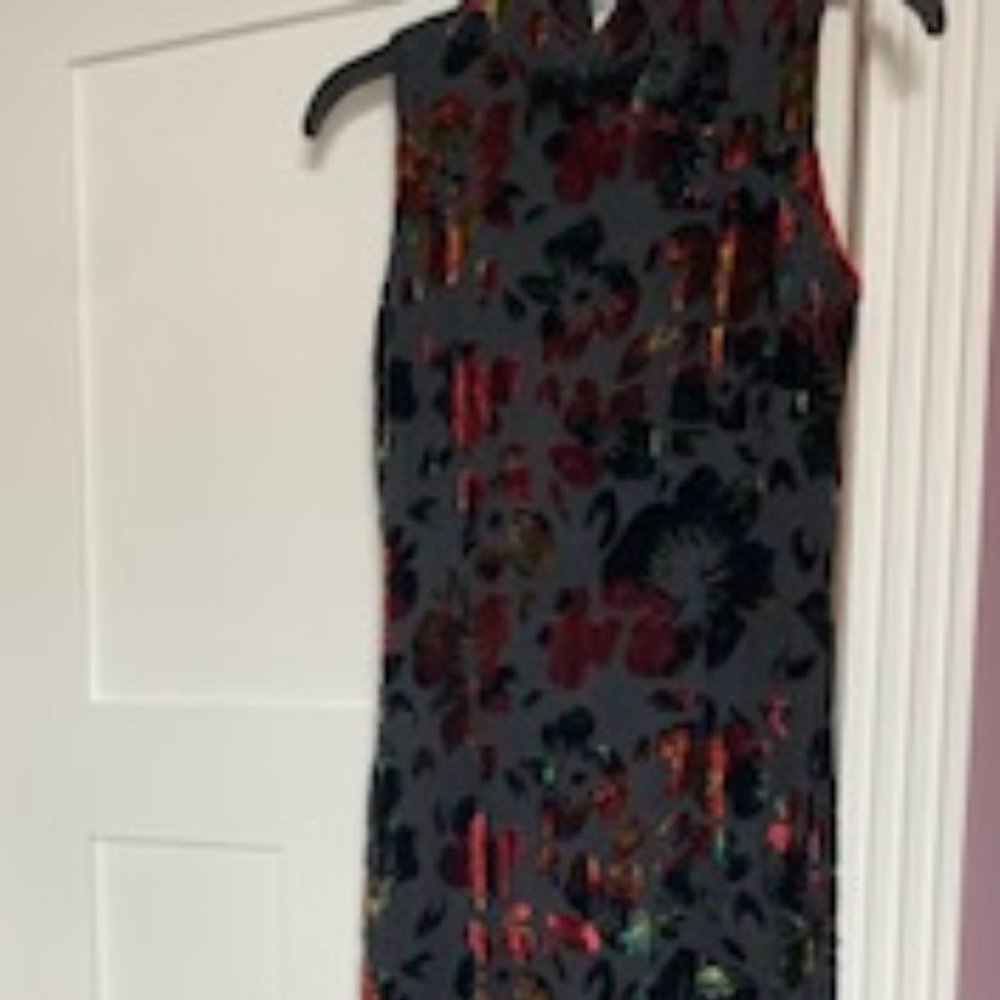 Long Dress with Mandarin Style neckline